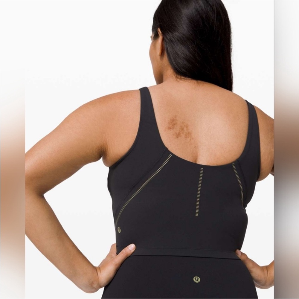 Lululemon Align Black Gold cropped tank bra *limited edition - Picture 5 of 9